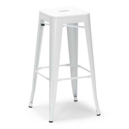 ATLAS COMMERCIAL PRODUCTS Titan Series™ Industrial Metal Bar Stool, White MBS9WHT